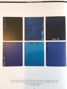 konkrete Malerei in Blau