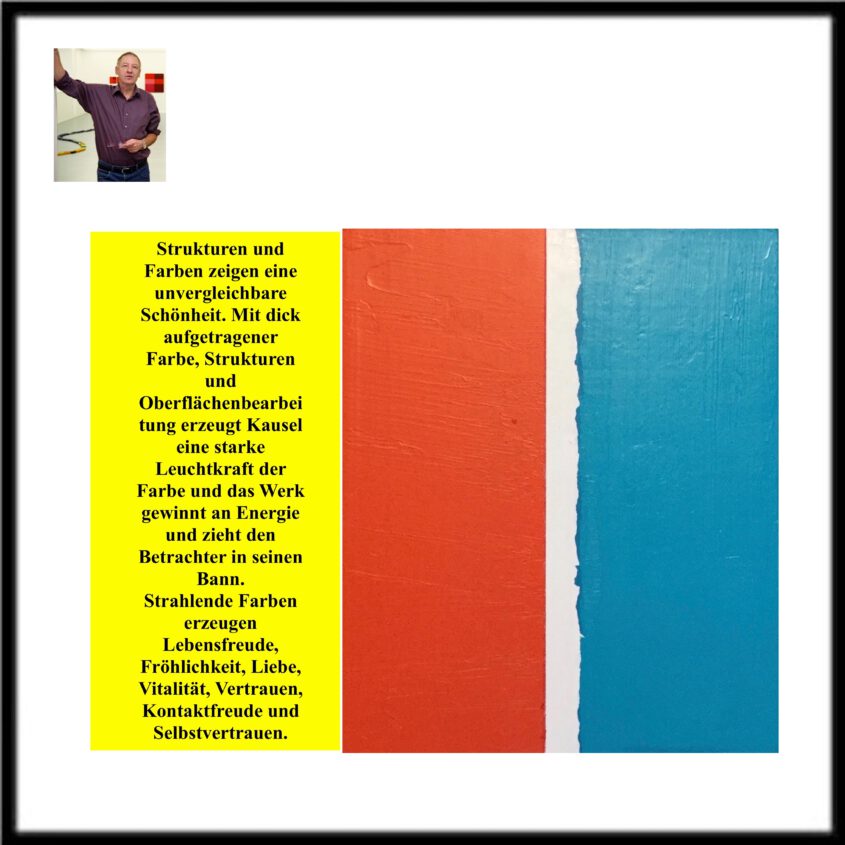 Color Field Painting. Farbfeldmalerei. Inspiriert durch Barnett Newman.
