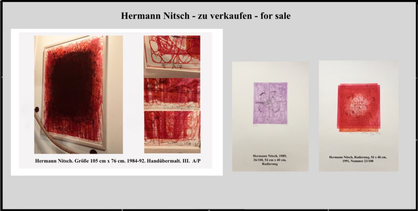 Hermann Nitsch, Lithografie und Radierungen zu verkaufen