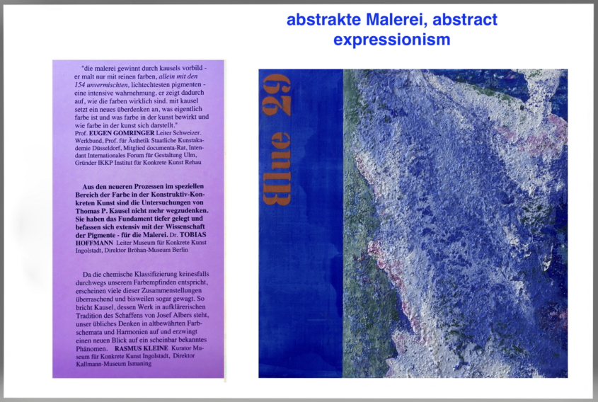 Inspiriert von Yves Klein ultramarine blue by Thomas Peter Kausel