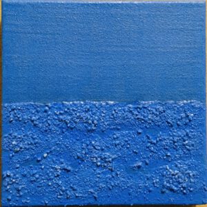 abstract painting in blue