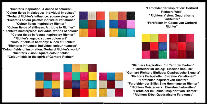 Inspirationn durch Gerhard Richters Werk 192 Farben